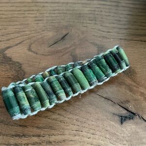 Green Paper Bead Handmade Bracelet